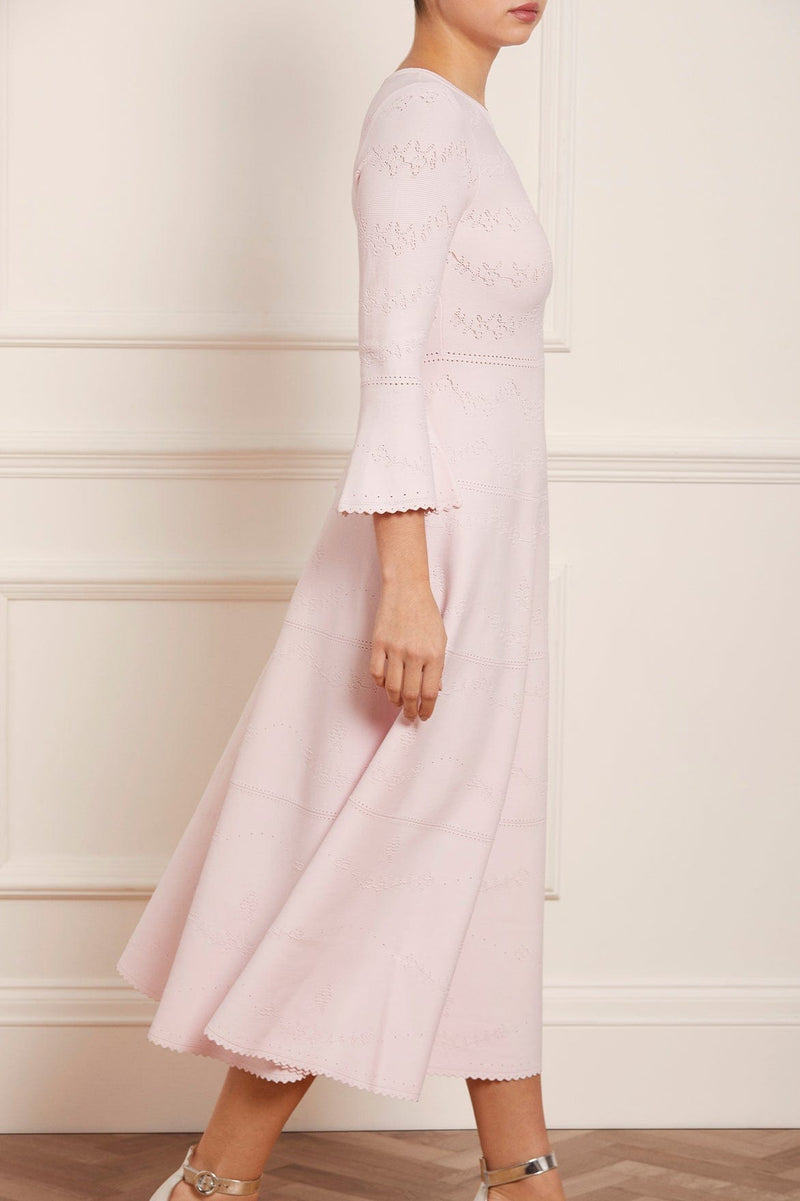 Pretty Pointelle Knit Ankle Gown